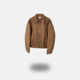 Velvety Suede Padded Jacket (2 Colors)