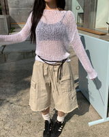 Slim knot belt