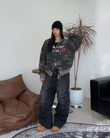 Lowell Layered Cargo Denim Pants