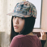 vintage patchwork cap green