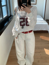 Fine X Strap Two-way Button Wide Long Pants