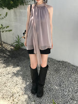 Sein Chiffon Halter Blouse (3 colors)