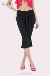 Medley Strap Shirring Capri Pants