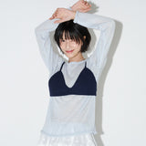 BUSTIER KNIT SET (SkyBlue)