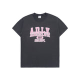 24FW オールドスクールクラックプリンティングショートスリーブTシャツチャコール