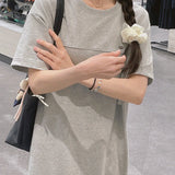 Dear Pendant Long Cotton Dress