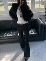 Dustline Stud Western Bootcut Long Pants