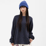 Ribbie Waffle Long Sleeve - Navy