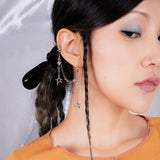 Star drape chain Earring Hairpin