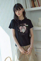 26SS★ ミユキャットクロップ半袖Tシャツ