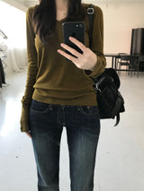 テンセルフーデッドTシャツ(5 colors)