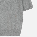 Short Sleeve Wool Knit Grey