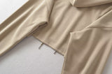More Basic Short Hooded T-shirt