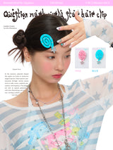 BETWEENAND side hair clip question mark curly star creative sweet and cute girl hair accessory edge clip