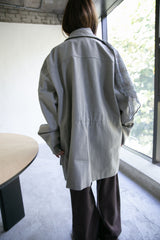 silver snap pocket safari coat(2colors)