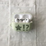 Star polka-dot green tea green apple glossy AirPods case