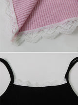 Sophie Lace Layered Strap Sleeveless (3color)