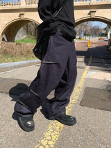 Seti Pintuck Non-Fade Denim Pants