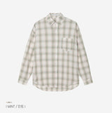 No.0860 ソフトチェックライトオーバーシャツ (3color)