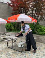 No.1267 2ウエストストライプストリングパンツ