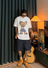 Unwashed バミューダデニムパンツ