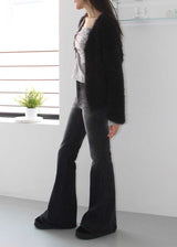 BLACK CAT BOOTS CUT DENIM