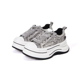 KILLWINNER Lihuo Series Canvas Shoes, Gray, Thick-Soled Casual Shoes, Couple Style