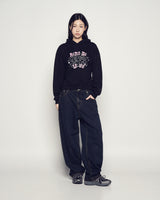 25FW TAPERED FIT WASHING DENIM PANTS BLACK