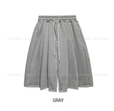 [U-BASIC] Bana Double Pintuck Bermuda Training Pants