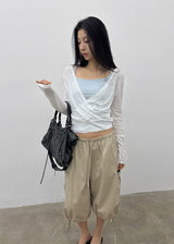 [MADE] Tilki Summer Wrap Long Sleeve Top