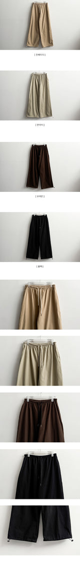 Moody deep color pitch tantan コットンバンディングワイドパンツ