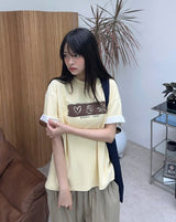 シグナル エンボス グラフィック ショートスリーブ Tシャツ