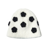 flower beanie (white)