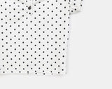 アディードットボタンシャーリングショートスリーブTシャツ