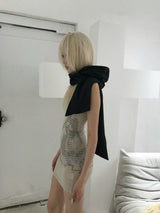 KY06-GHOST HOOD SCARF(BLACK)