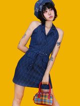julia holder denim dress