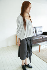 wrap strap bermuda pants(3colors)