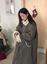 Panbi Wool Long Bomber Jacket