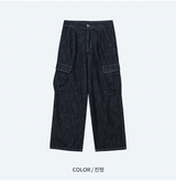 City Pub Cargo Banding Denim Pants