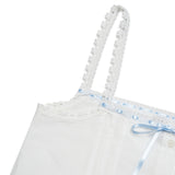 Ribbon Frill Sleeveless (White)
