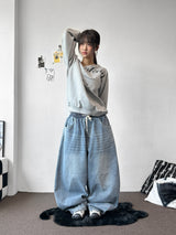 Catch Balloon Carpenter Basic Denim Pants 3color