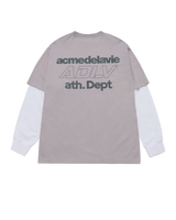 25FW ダブルレイヤーADLV長袖Tシャツ ライトグレー