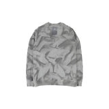 ダメージオーバースウェットシャツ (GRAY)