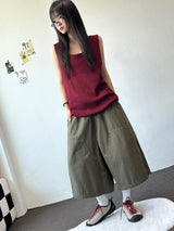 Dai Oversized Loose Mesh Longline Sleeveless Top 4color