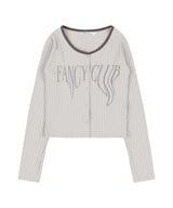 [NF] TYPO BASIC LOGO CARDIGAN (BEIGE)_F24QB280