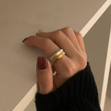 (silver925) Basic matte open ring *silver