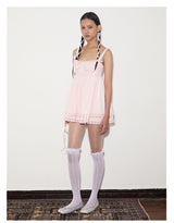rirri SS New Arrival: 100% Cotton Jacquard Princess-Line Dress & Elastic-Waist Bloomer Shorts Set