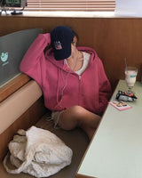 [BELLIDE MADE] Noah, loose fit two-way zip-up hoodie