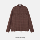 ラビローエッジチェックシャツ (4 Colors)