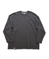 VINTAGE P. DYEING CUT-OUT BOX TEE (Charcoal)
